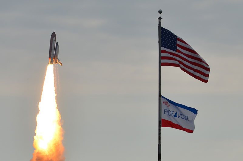 Space shuttle Endeavour lifts off on final flight