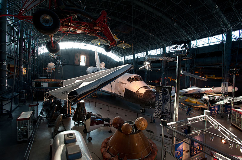 Final wheels stop: Space shuttle Discovery enters the Smithsonian