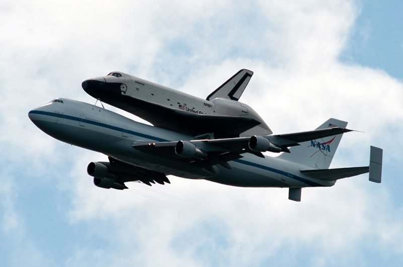 Space shuttle Enterprise lands in New York for museum display