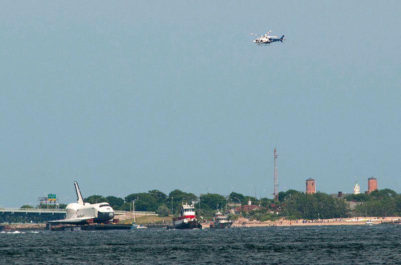 Space shuttle at sea: Enterprise sails for NYC's Intrepid, via New Jersey