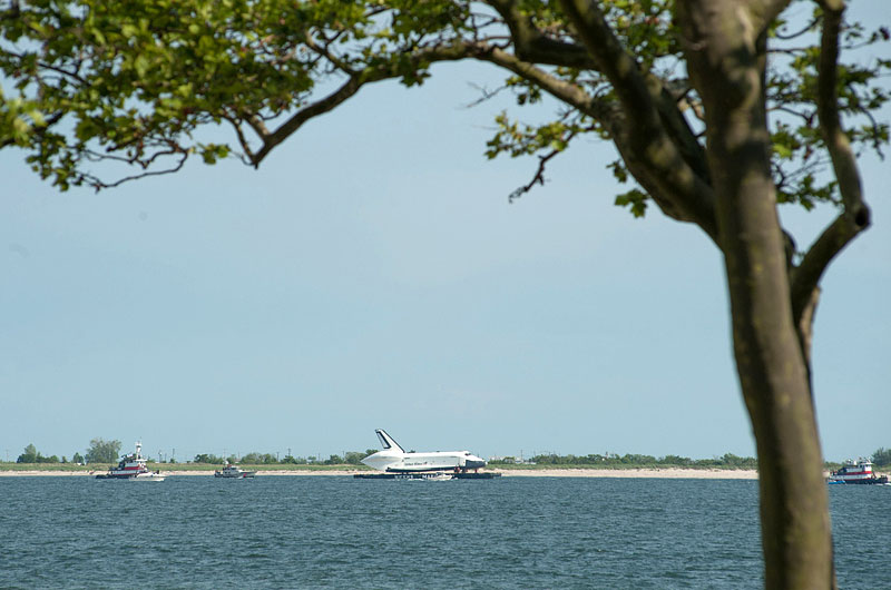 Space shuttle at sea: Enterprise sails for NYC's Intrepid, via New Jersey