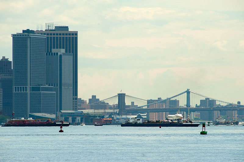 Space shuttle at sea: Enterprise sails for NYC's Intrepid, via New Jersey