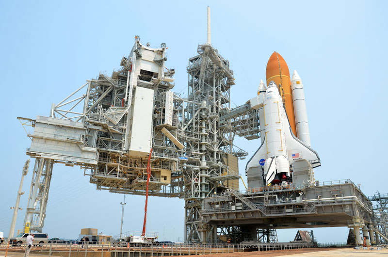 On the pad with NASA's last space shuttle to launch