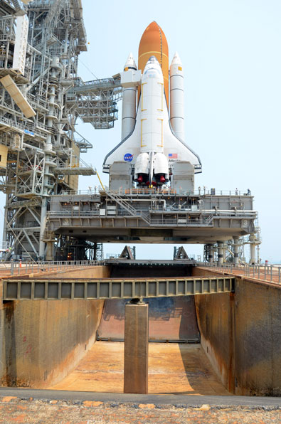 On the pad with NASA's last space shuttle to launch