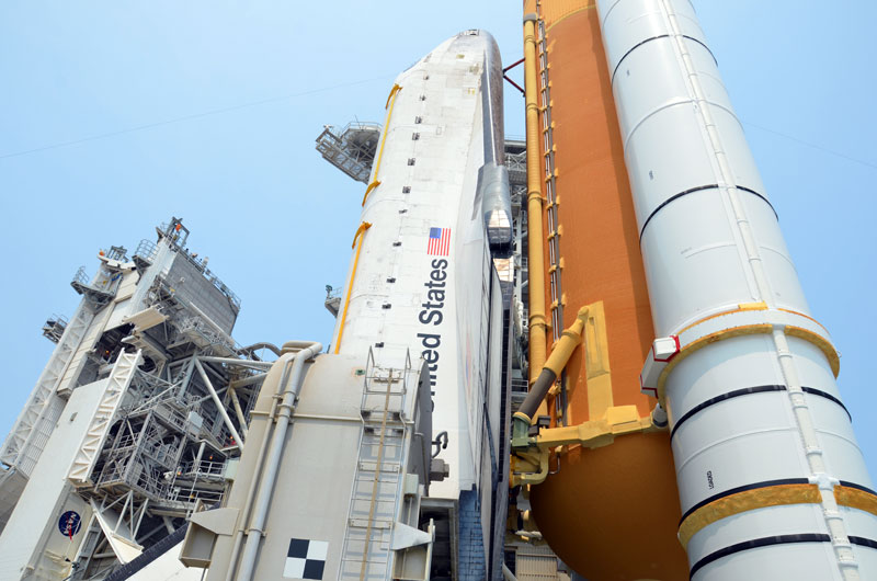 On the pad with NASA's last space shuttle to launch