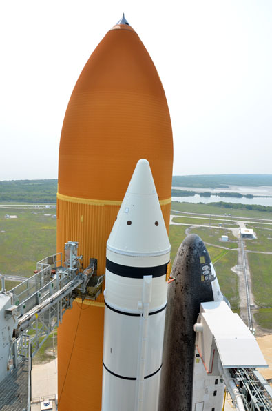 On the pad with NASA's last space shuttle to launch