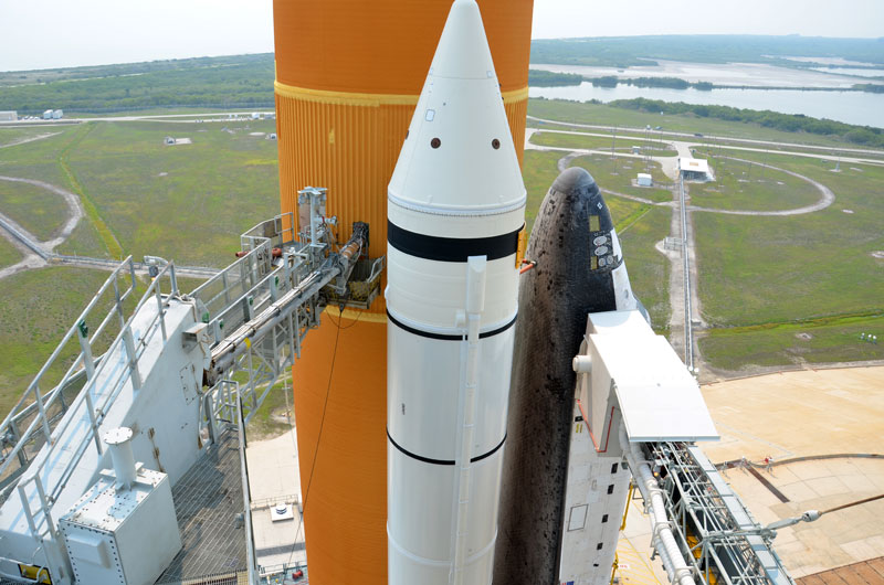 On the pad with NASA's last space shuttle to launch