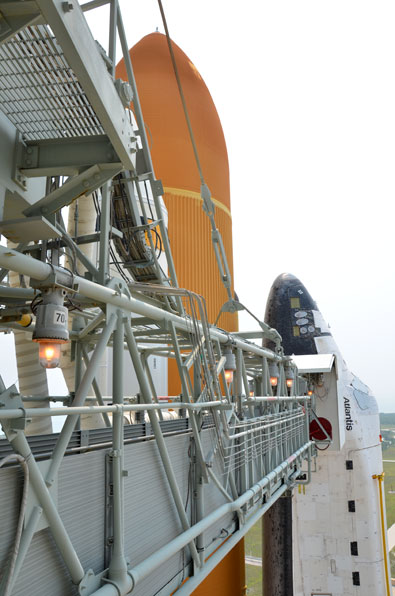 On the pad with NASA's last space shuttle to launch