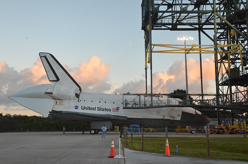 Space shuttle Endeavour mounted on 747 jet for final flight to L.A.